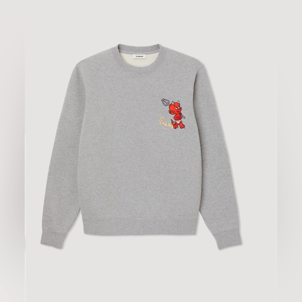 Sandro SWEATSHIRT WITH HOT STUFF PRINT